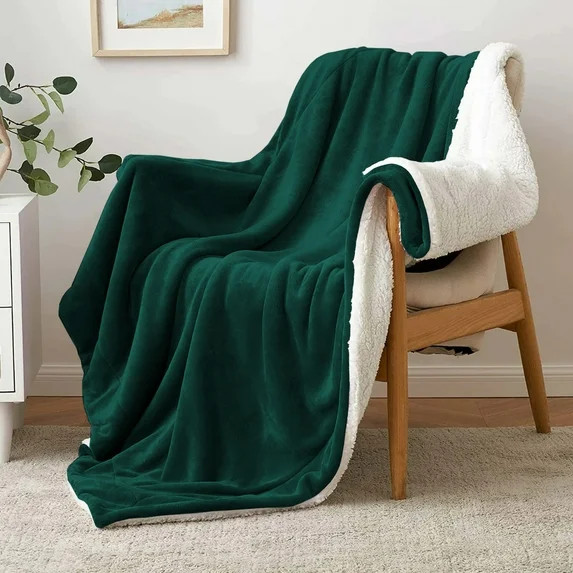 Ameha Plush Sherpa Bed Blanket Super Ultra Soft Thick Warm Cozy & Fuzzy Reversible Fleece Blanket... | Walmart (US)