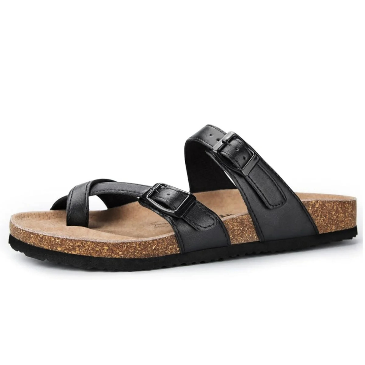 Bocca Women Adjustable Slide Sandals Black-new Summer Flip-Flops Ring Open Toe 11M - Walmart.com | Walmart (US)