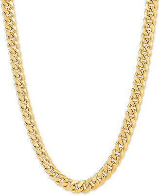 Italian Gold Miami Cuban Link 18 | Macys (US)