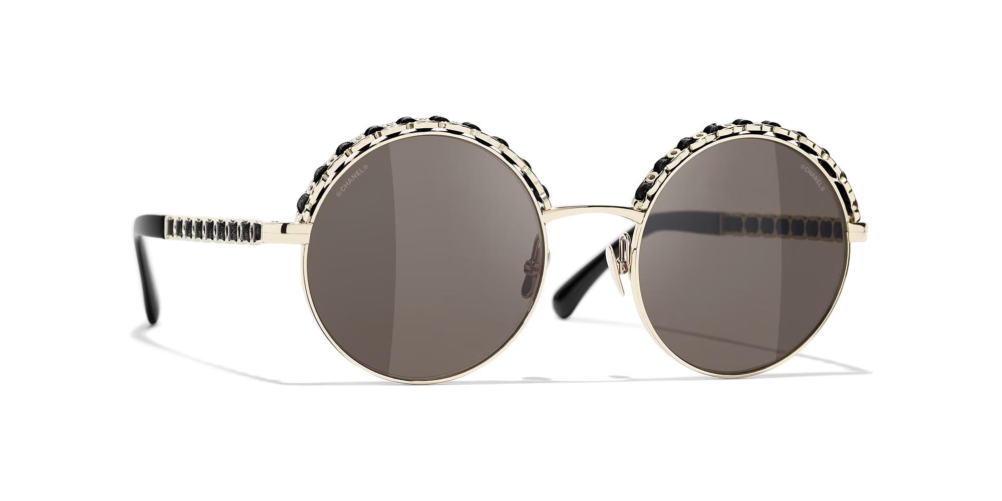 Chanel Frau Sunglass Round Sunglasses CH4265Q - Rahmenfarbe: Gold, Linsenfarbe: Braun | Sunglass Hut EU
