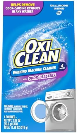 OxiClean Washing Machine Cleaner with Odor Blasters, 4 Count | Amazon (US)