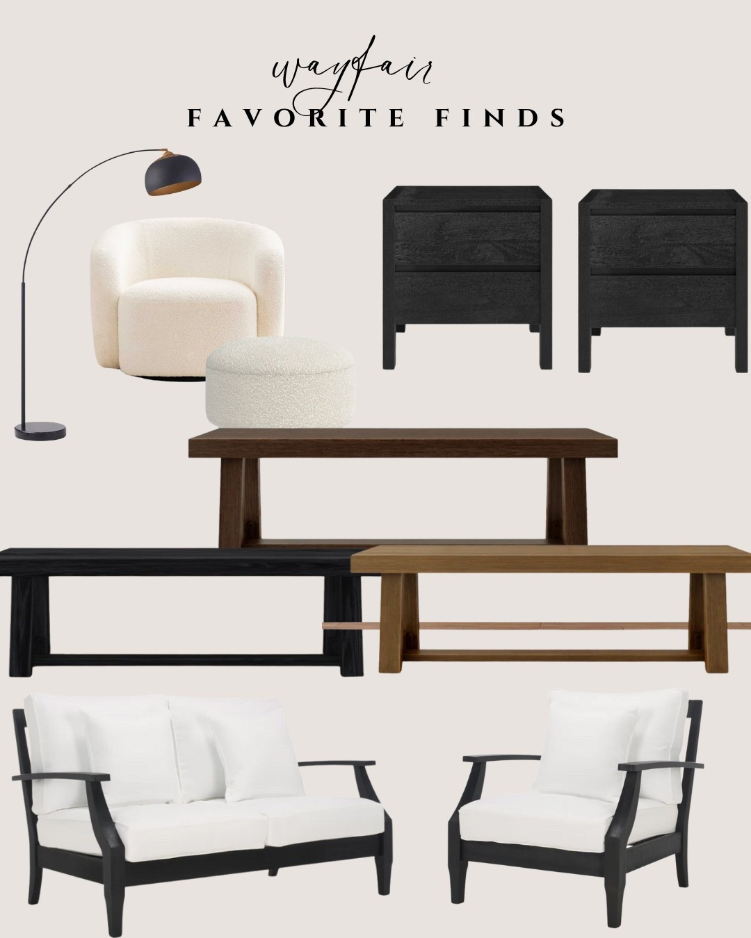 Wayfair. Modern. Black and white. Traditional. Trending 

#LTKHome #LTKSeasonal