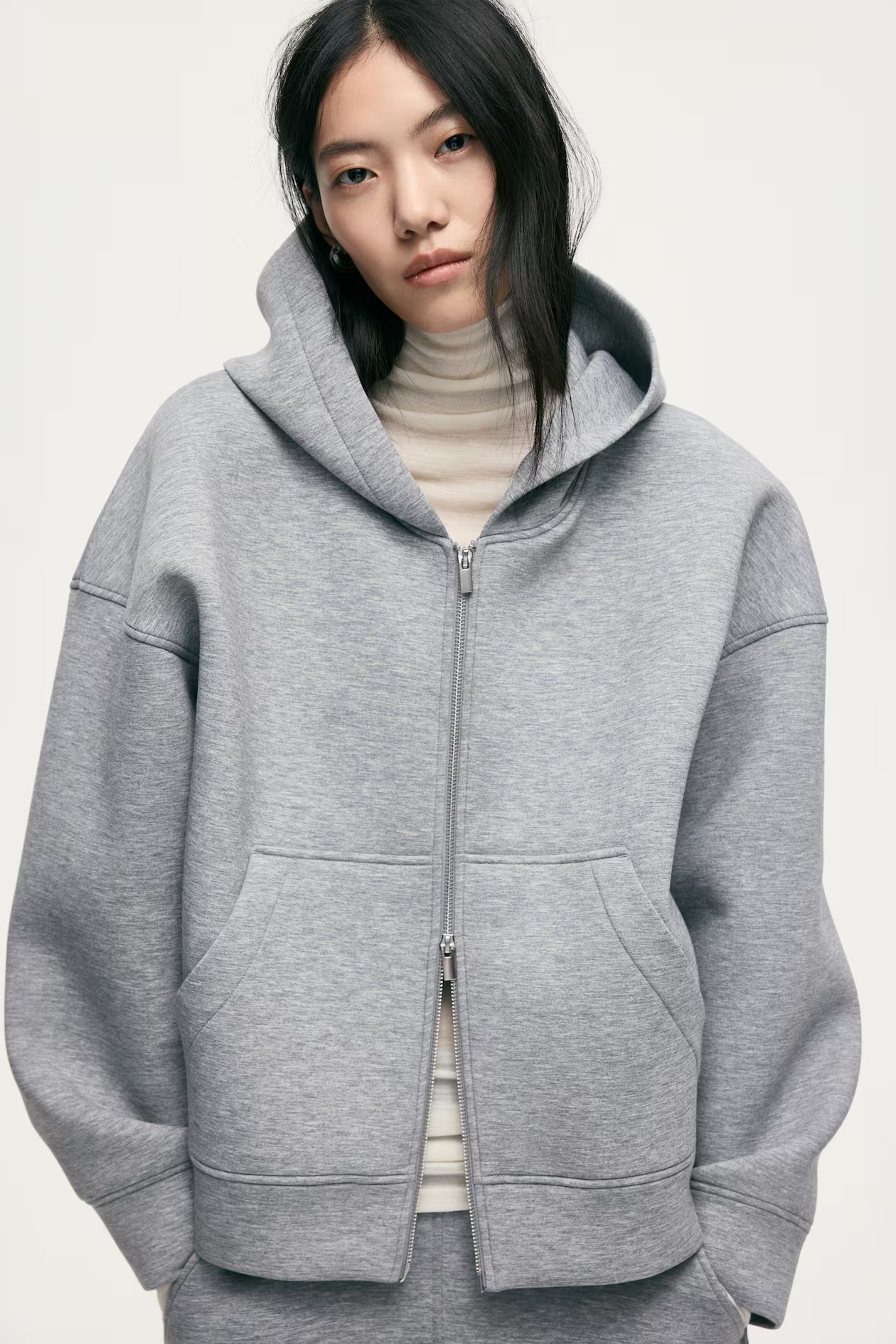 Scuba zip-through hoodie | H&M (UK, MY, IN, SG, PH, TW, HK)