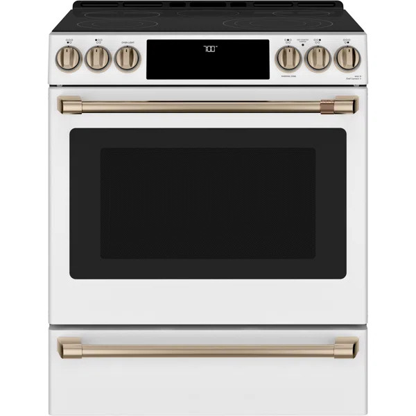 Café Smart Appliances 30" 5.7 cu. ft. Smart Slide-in Electric Range with Convection Oven | Wayfair North America