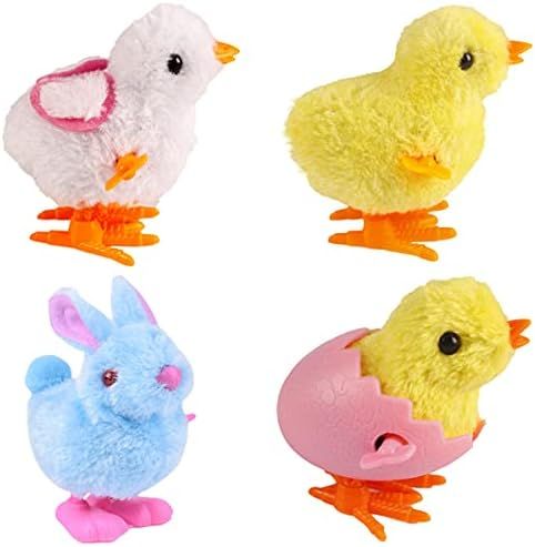 CICITOYWO Bunny and Jumping Chick Wind Up Toys Novelty Chicken Hopping Windup Toy for Kids Toddlers  | Amazon (US)