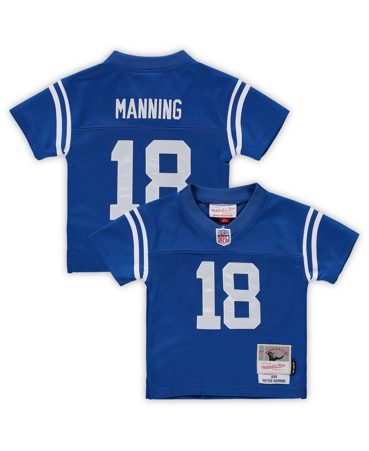 Infant Boys and Girls Mitchell & Ness Peyton Manning Royal Indianapolis Colts 1998 Retired Legacy Jersey - Royal | Macy's