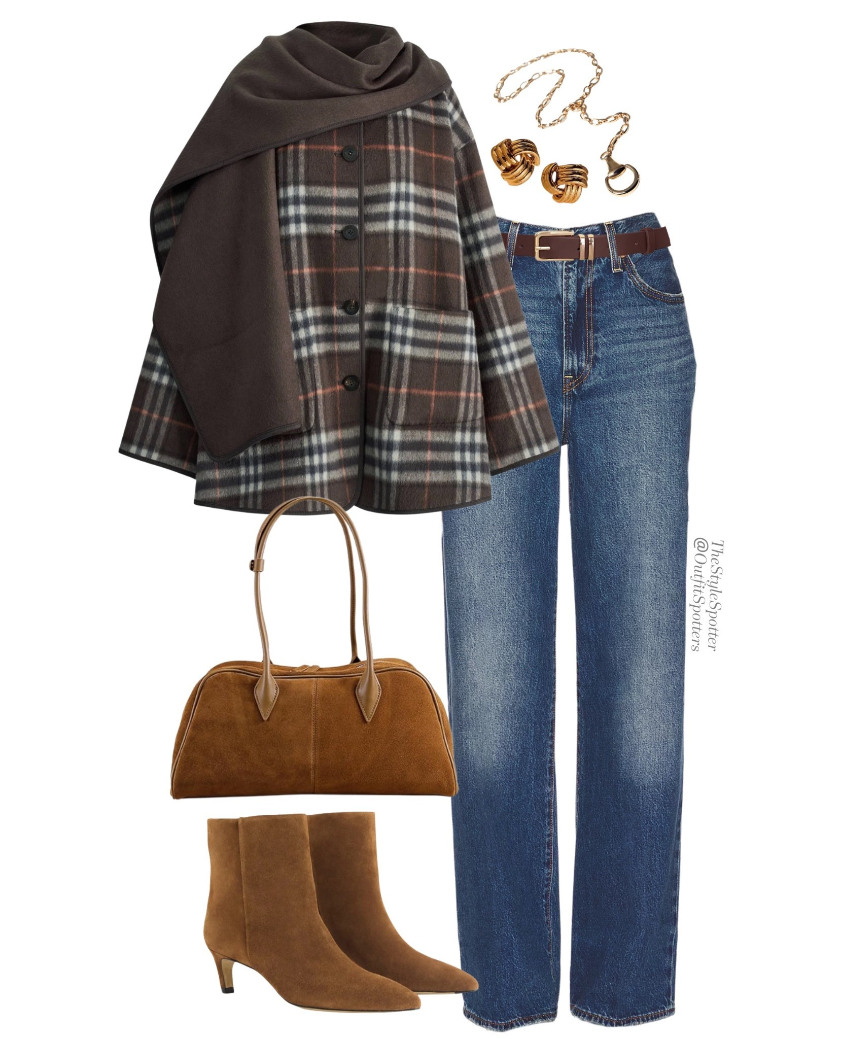 Fall & Winter Outfit Idea 🍁 ❄️ 
A fall or winter look is the perfect combination or classic staples layered for the swinging temperature. Includes soft hues and unique textures such as suede, cashmere, or denim. 
Shop this look👇🏼 🤎 


#LTKHoliday #LTKSeasonal #LTKootd