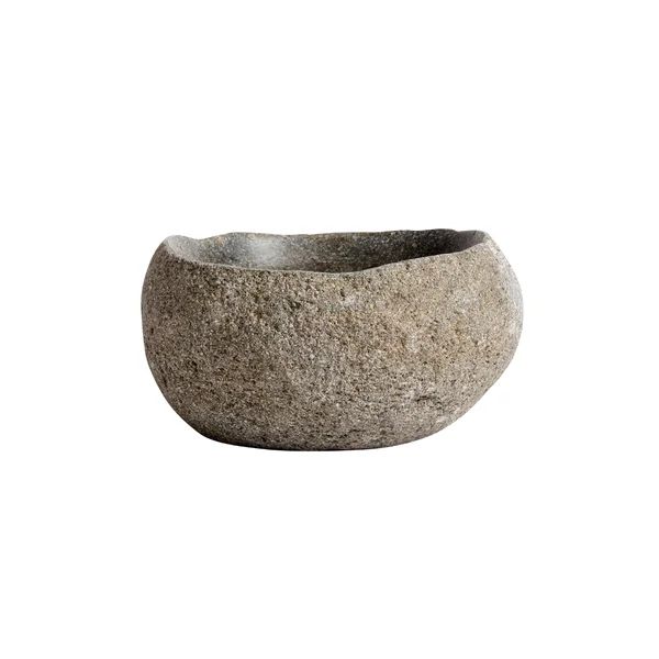 Carnelian Riverstone Oval Decorative Bowl in Gray | Wayfair North America