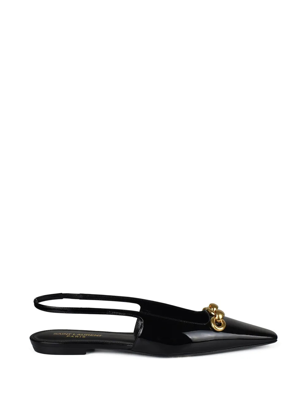 Saint Laurent Ballerinas Mit Zierkette | Schwarz | FARFETCH DE | Farfetch Global