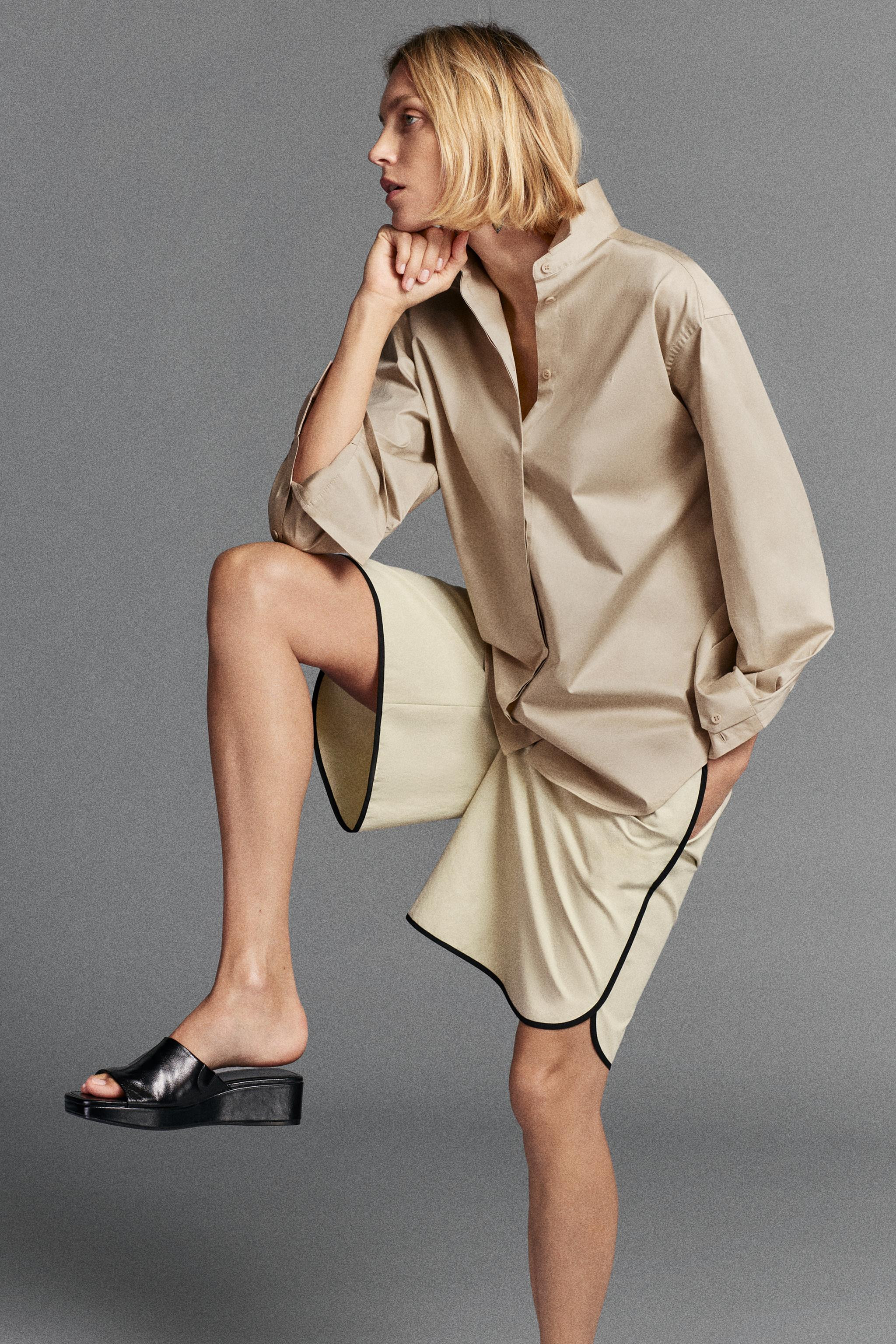 ZW COLLECTION PIPED BERMUDA SHORTS | Zara UK