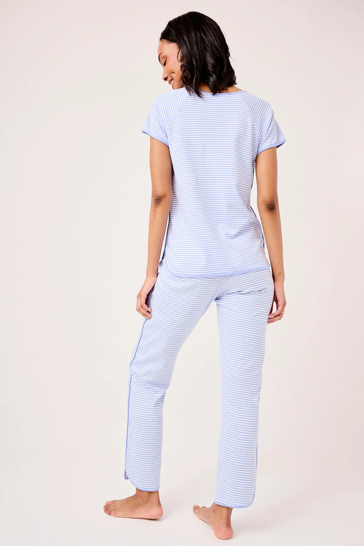 Pima Short-Long Set in Hydrangea | Lake Pajamas