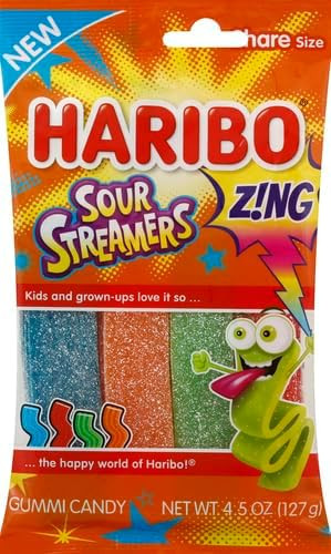 Haribo Sour Streamers (3.6oz) | Amazon (US)
