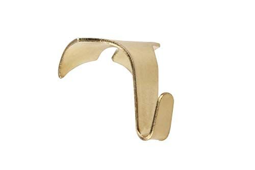 STAS Molding Hooks for Picture Rails - 10 Pack, Brass/Gold | Amazon (US)