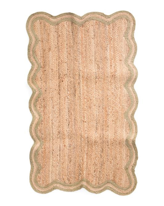 3x5 Scallop Jute Accent Rug | TJ Maxx