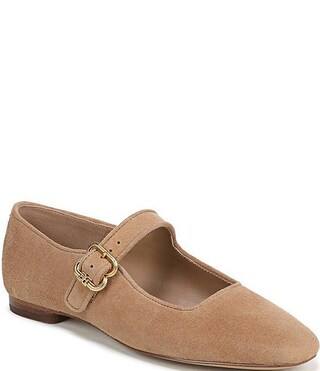Michaela Suede Mary Jane Flats | Dillard's