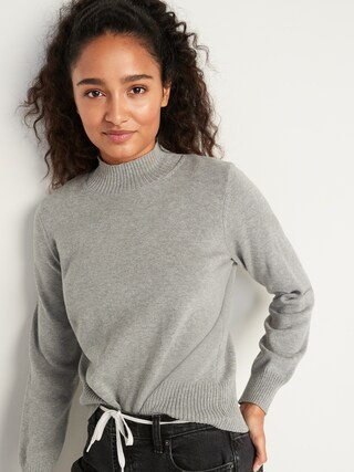 Mock-Neck Pullover Sweater for Women | Old Navy (US)