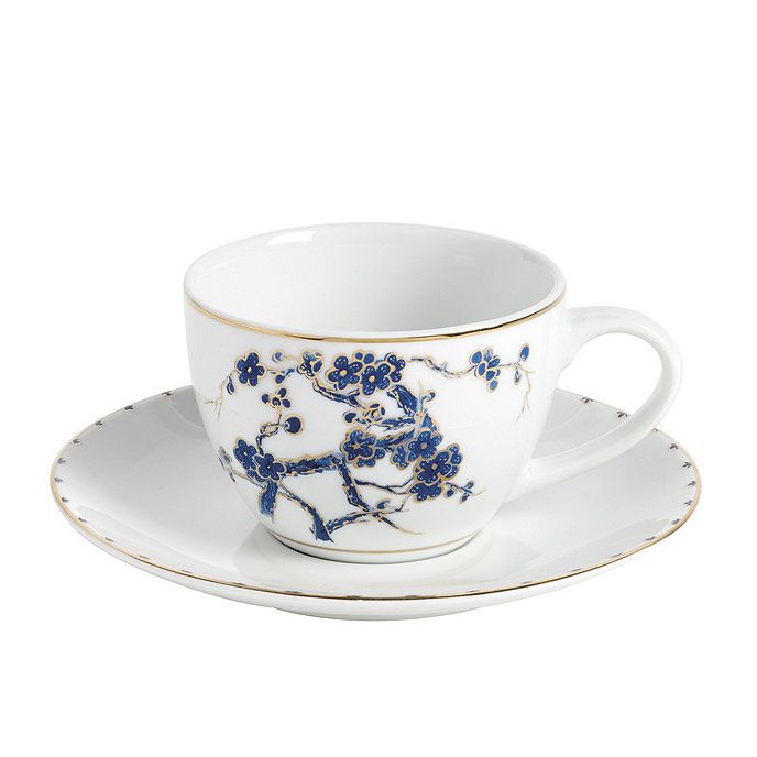 Ming Tea Cup & Saucer - Set of 4 | Ballard Designs, Inc.