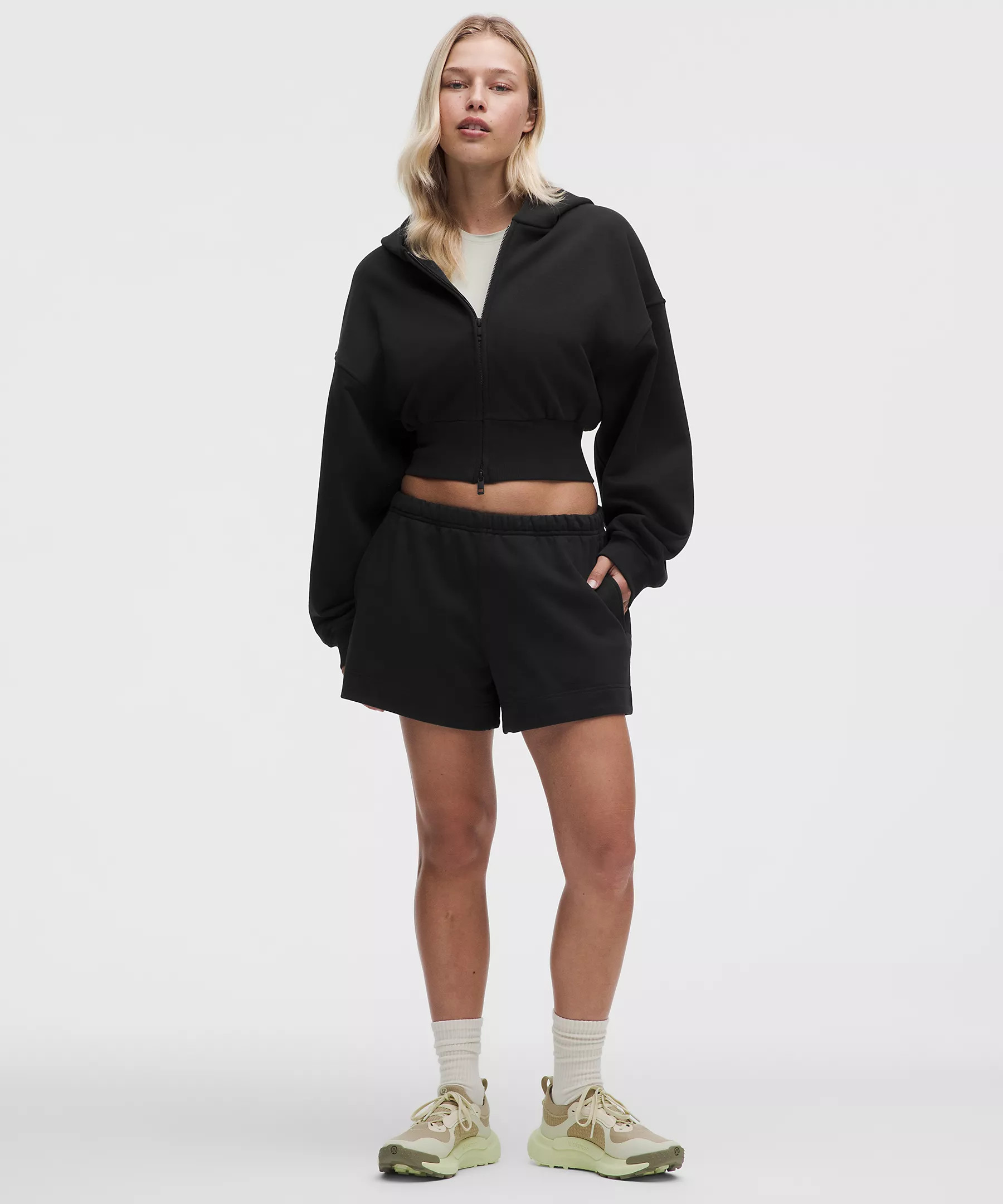 French Terry Cropped Full-Zip Hoodie | Lululemon (US)