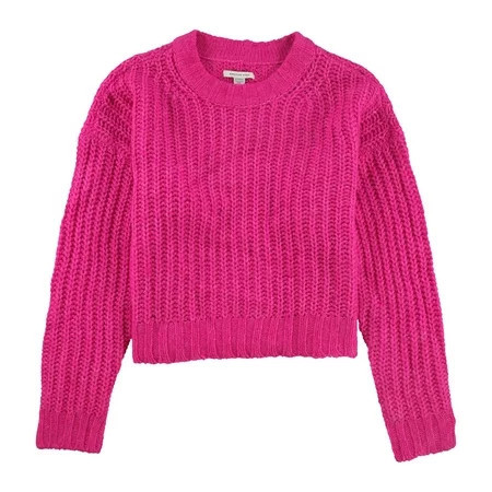 American Eagle Womens Solid Pullover Sweater Pink X-Small | Walmart (US)