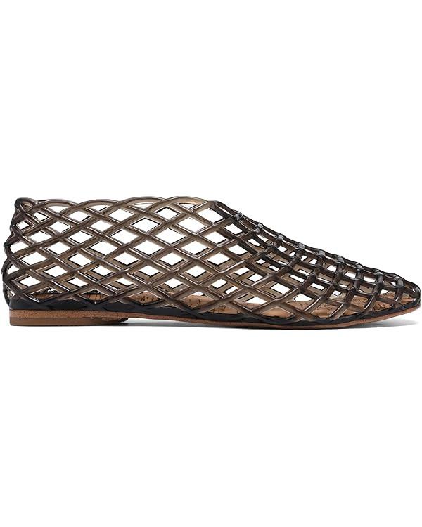 Red Jelly Mesh Ballet Flats for Women Adult Clear Hollow Jelly Sandals Beach Ballerina Jellies Sh... | Amazon (US)