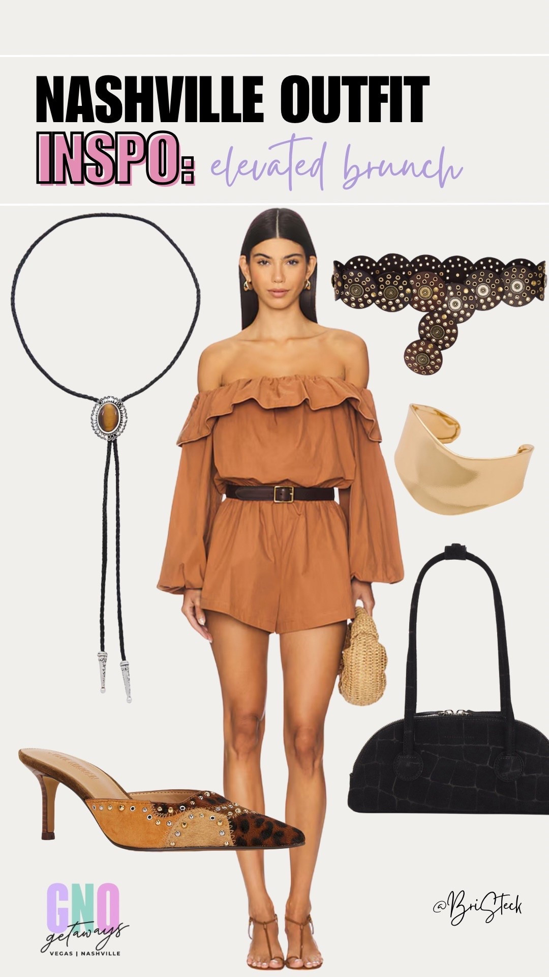 Here is your next look for #Nashville 🤎 I saw this #romper at #revolve and immediately knew it could be styled in such a fun way for Nashville!  I loved pairing these #heels with a #western belt and necklace to really pull the look together. Would you wear this in Nashville?


#western #bolo #bolotie #revolve #girlstrip #brunch #elevatedbrunch #westernbelt #girlsnight #travel #kittenheel #romper #suede #fall #bachelorette

#LTKItBag #LTKShoeCrush #LTKStyleTip