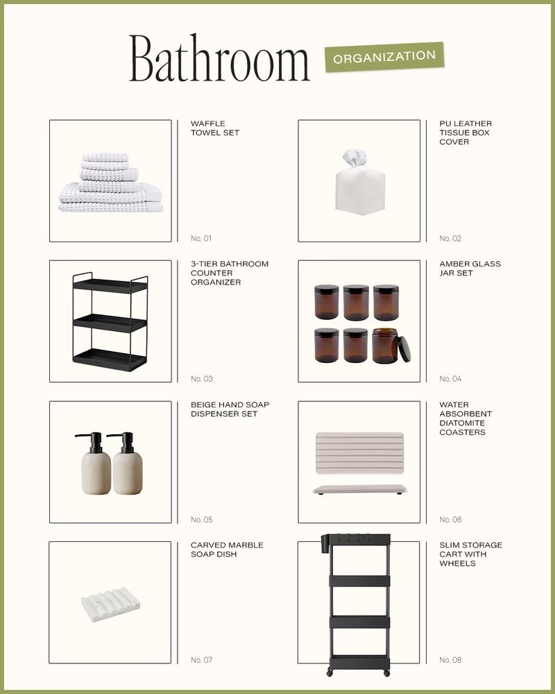 Bathroom Organization but make it easy 🧼

These Amazon finds completely transform any space. 