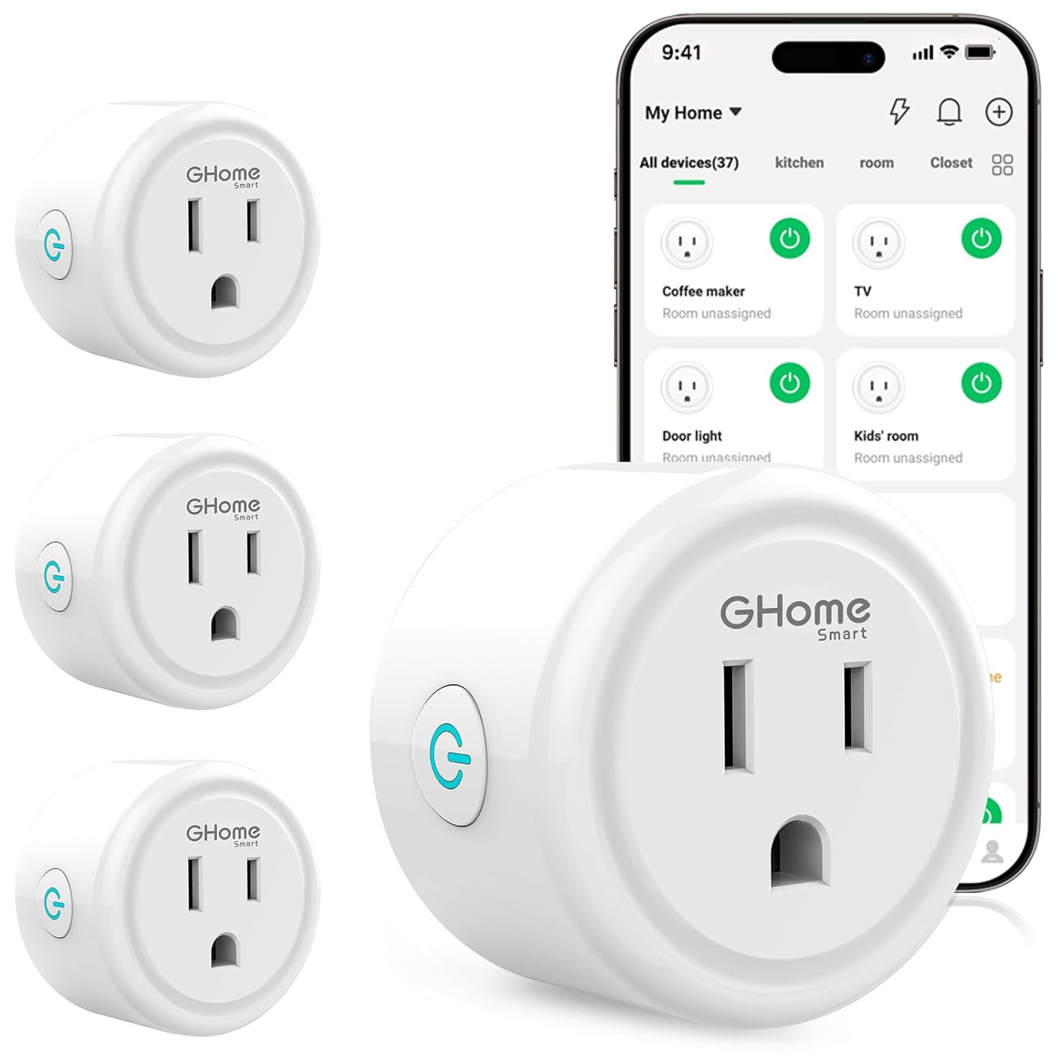 GHome Smart Plug, WiFi Smart Plugs that Work with Alexa and Google Home | Amazon (US)