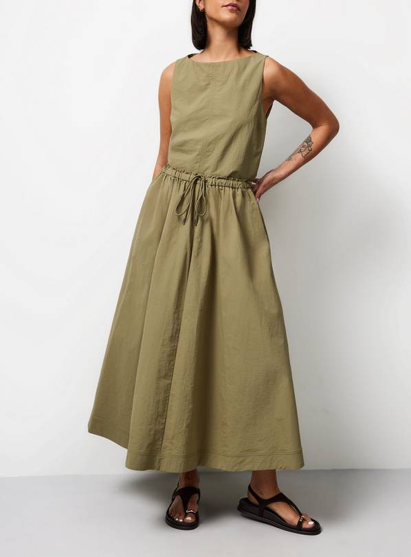 Buy Khaki Techno Midaxi Full Skirt 18 | Skirts | Tu | Tu Clothing