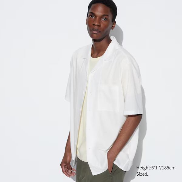 Open Collar Short-Sleeve Shirt | UNIQLO (US)