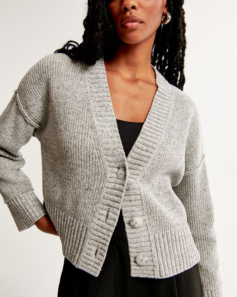 Women's Chenille Cardigan | Women's Up To 40% Off Select Styles | Abercrombie.com | Abercrombie & Fitch (US)