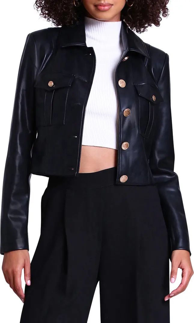 Faux-Ever Leather™ Military Jacket | Nordstrom