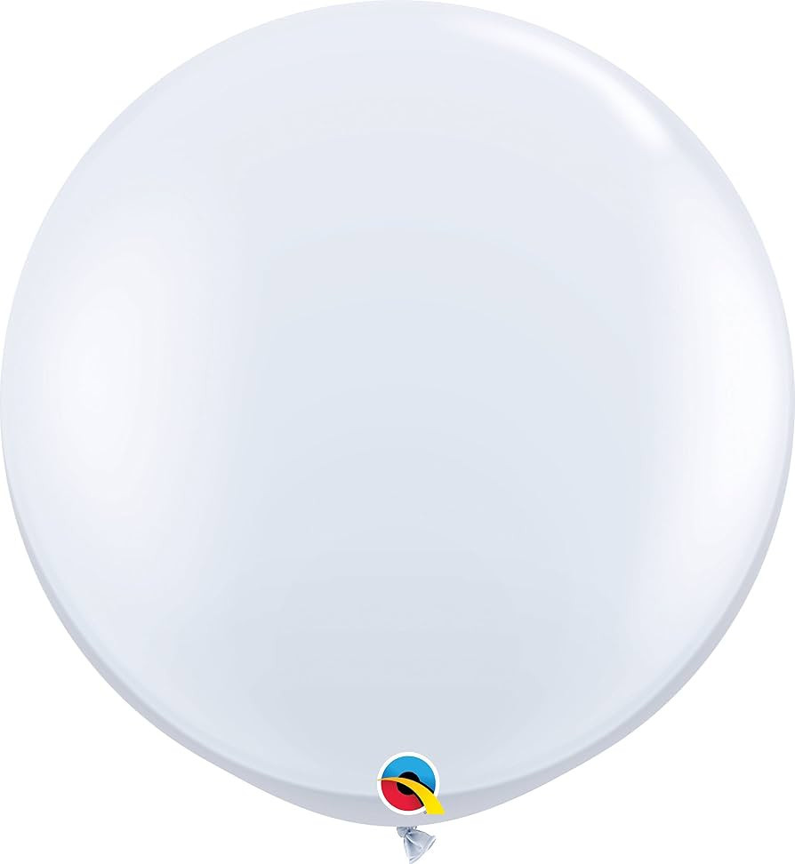 Standard White 3' Latex Balloon | Amazon (US)