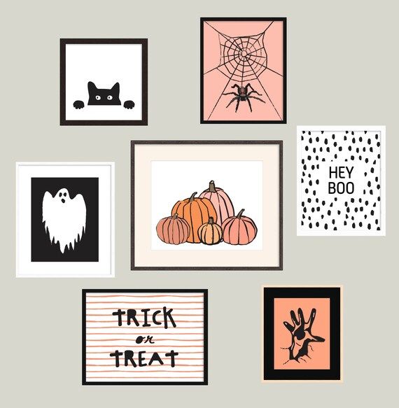 Halloween Wall Art Collection | Etsy (US)