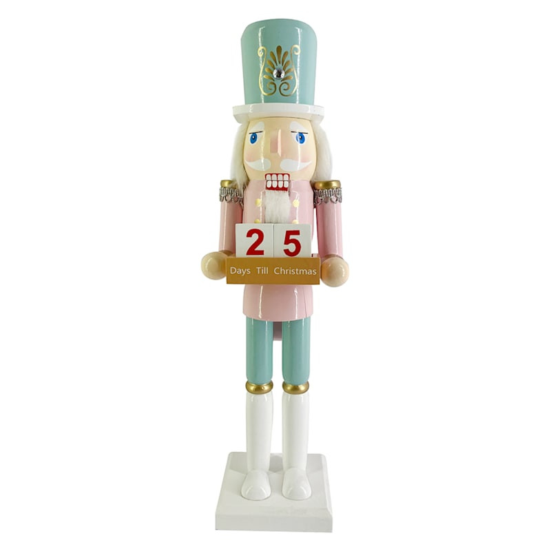 Pastel Advent Nutcracker, 15" | At Home