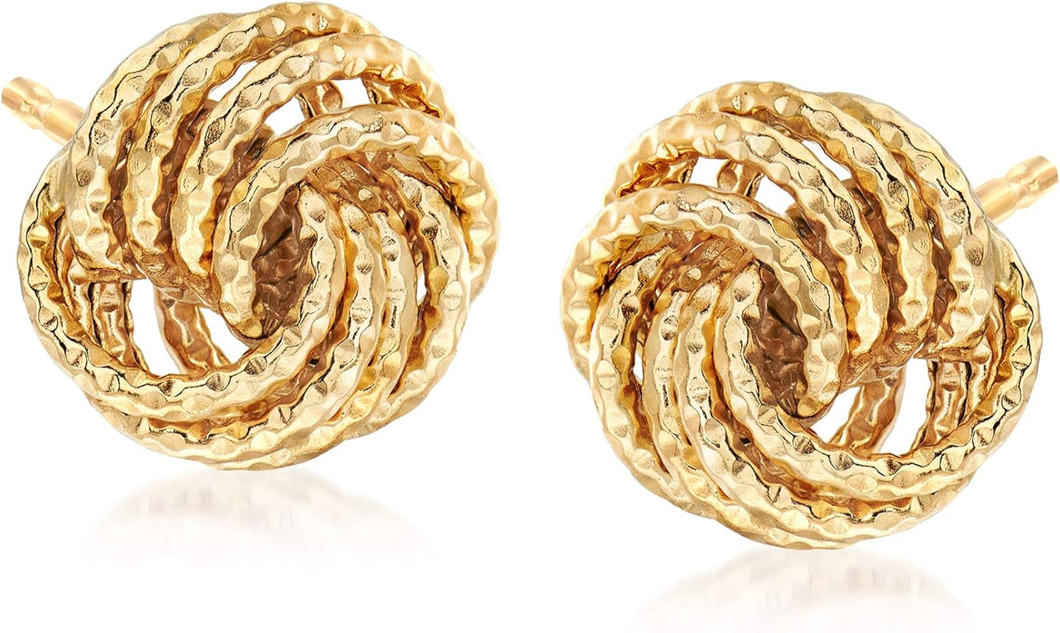 Ross-Simons Italian Love Knot Earrings in 18kt Yellow Gold | Amazon (US)