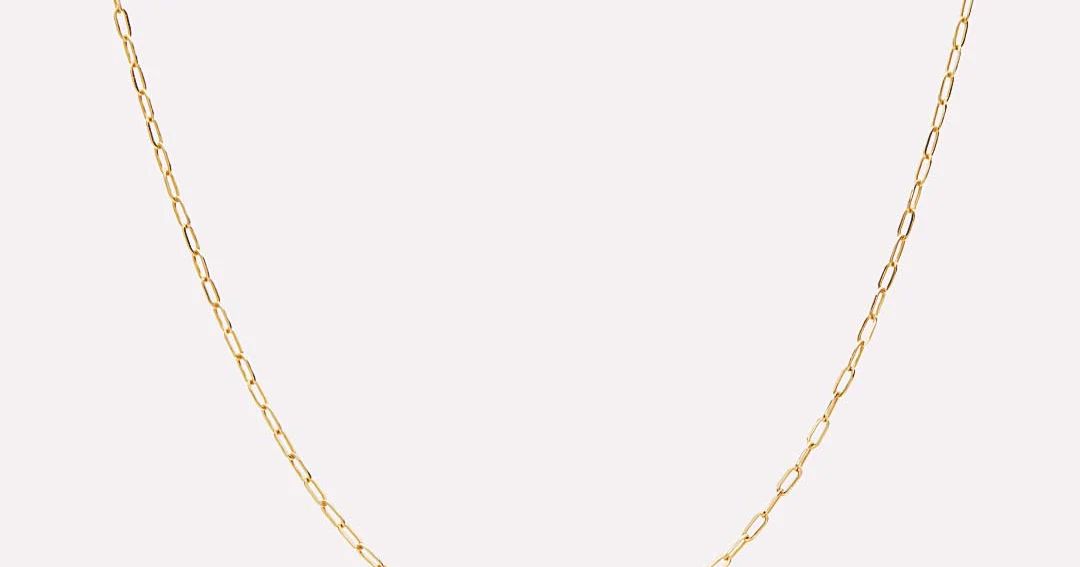 Gold Paperclip Chain Necklace | Ana Luisa