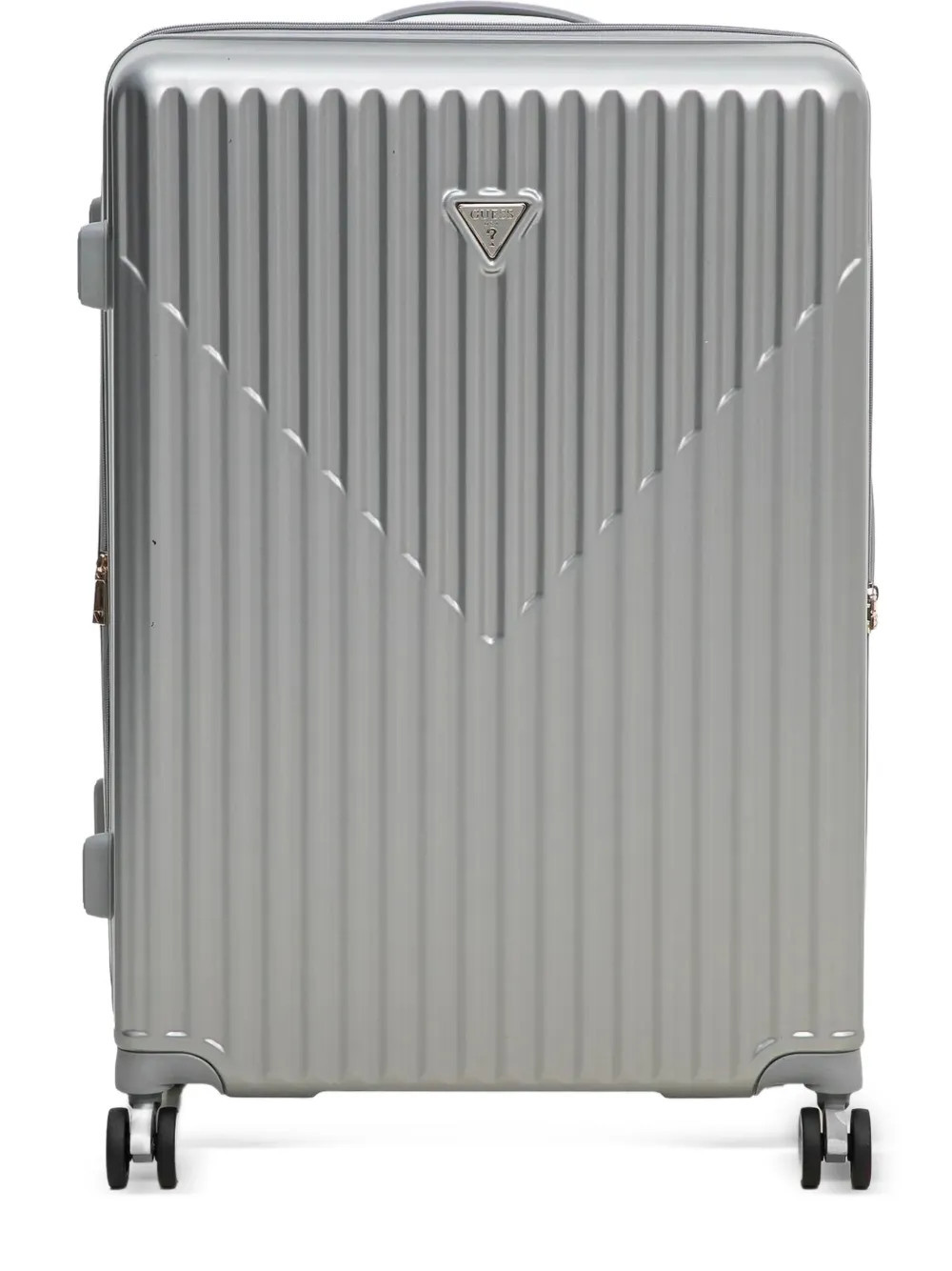 GUESS USA metallic luggage - Silver | Farfetch Global