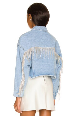 Central Park West Mrs. Denim Jacket in Medium Wash from Revolve.com | Revolve Clothing (Global)