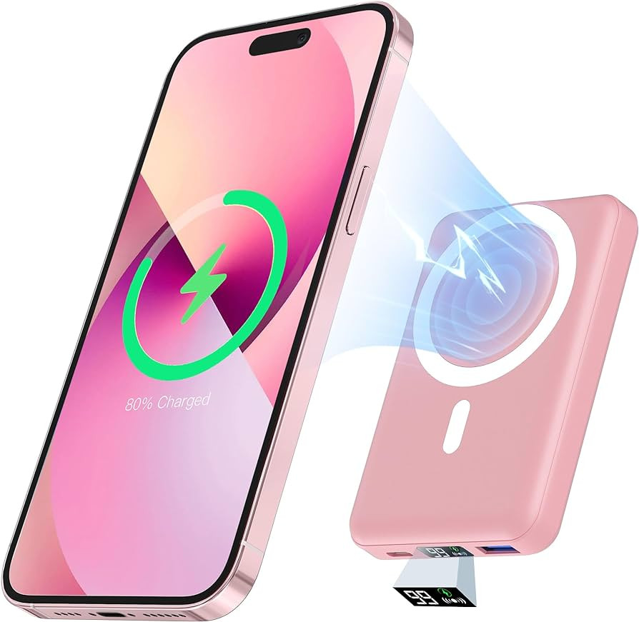 podoru for Magsafe Battery Pack, 10000mAh Magnetic Power Bank with Type-C Cable LED Display 22.5W... | Amazon (US)