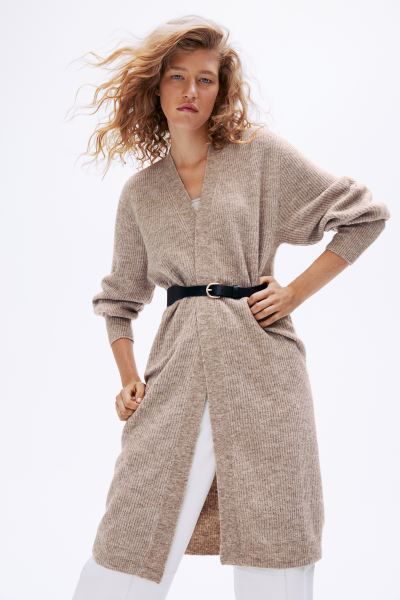 Long Rib-knit Cardigan | H&M (US + CA)