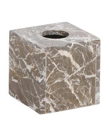 Marble Tissue Box Holder | TJ Maxx