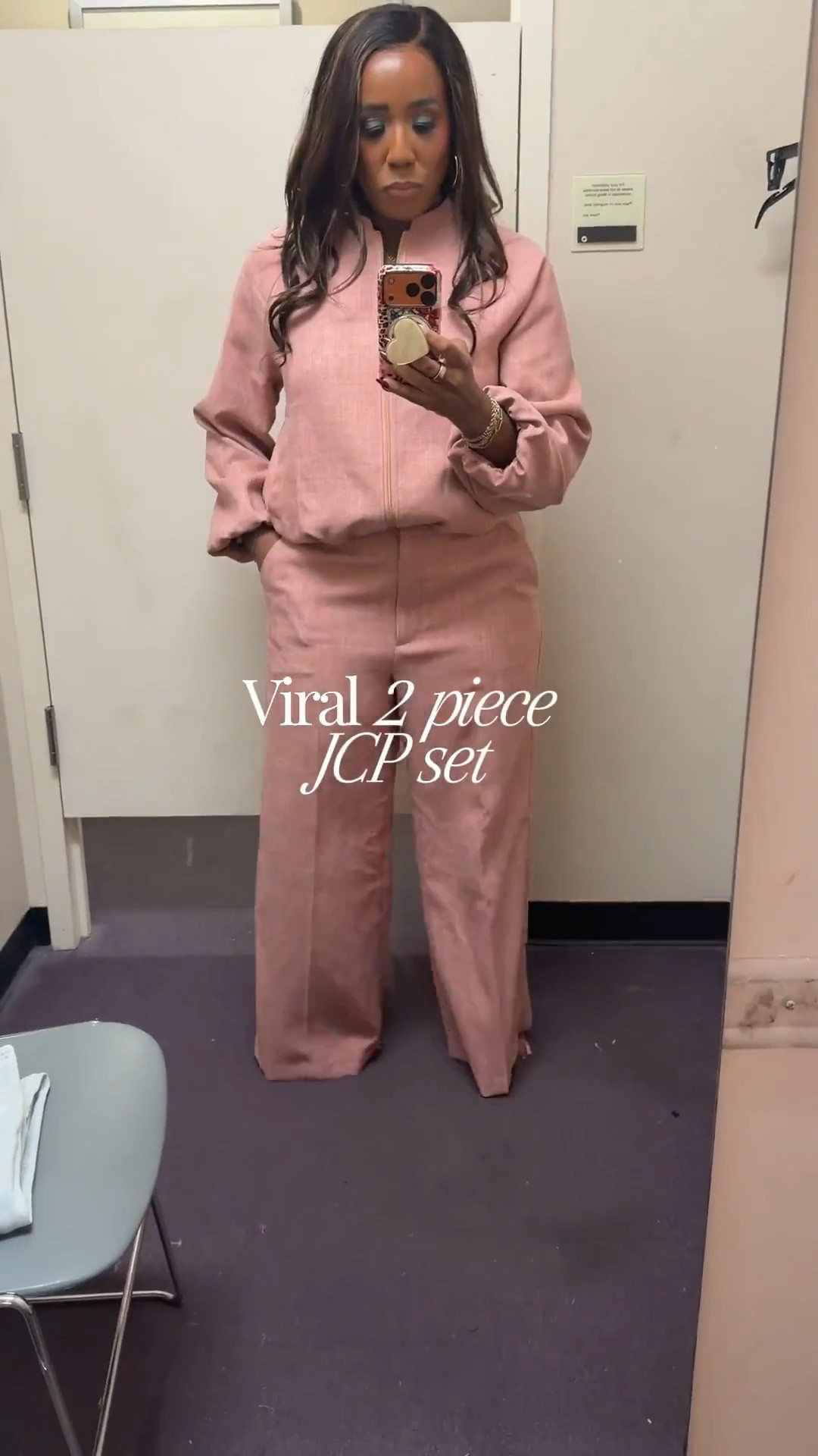 Size 12 in bottoms (I’m a 10 wanted them looser) medium in jacket. 