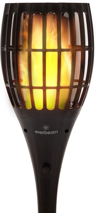 P1 Solar Torch Light with Flickering Flame - Our Waterproof Outdoor Solar Tiki Torches Come Equip... | Amazon (US)