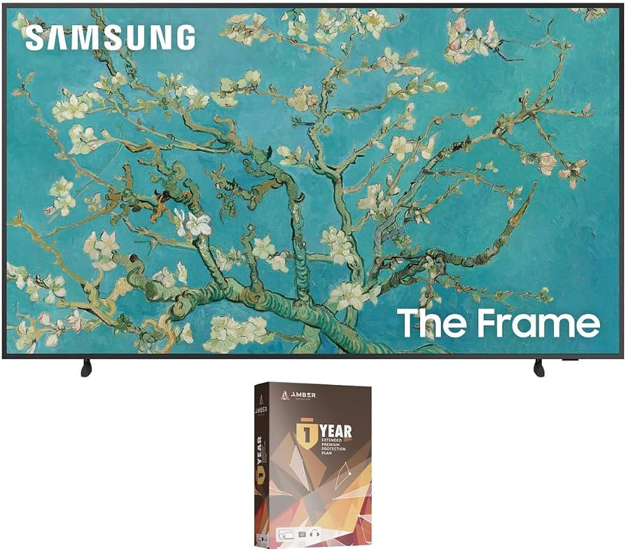 SAMSUNG QN65LS03BAFXZA 65 Inch The Frame 4K UltraHD Smart QLED TV with 2 Year Extended Amber Prot... | Amazon (US)