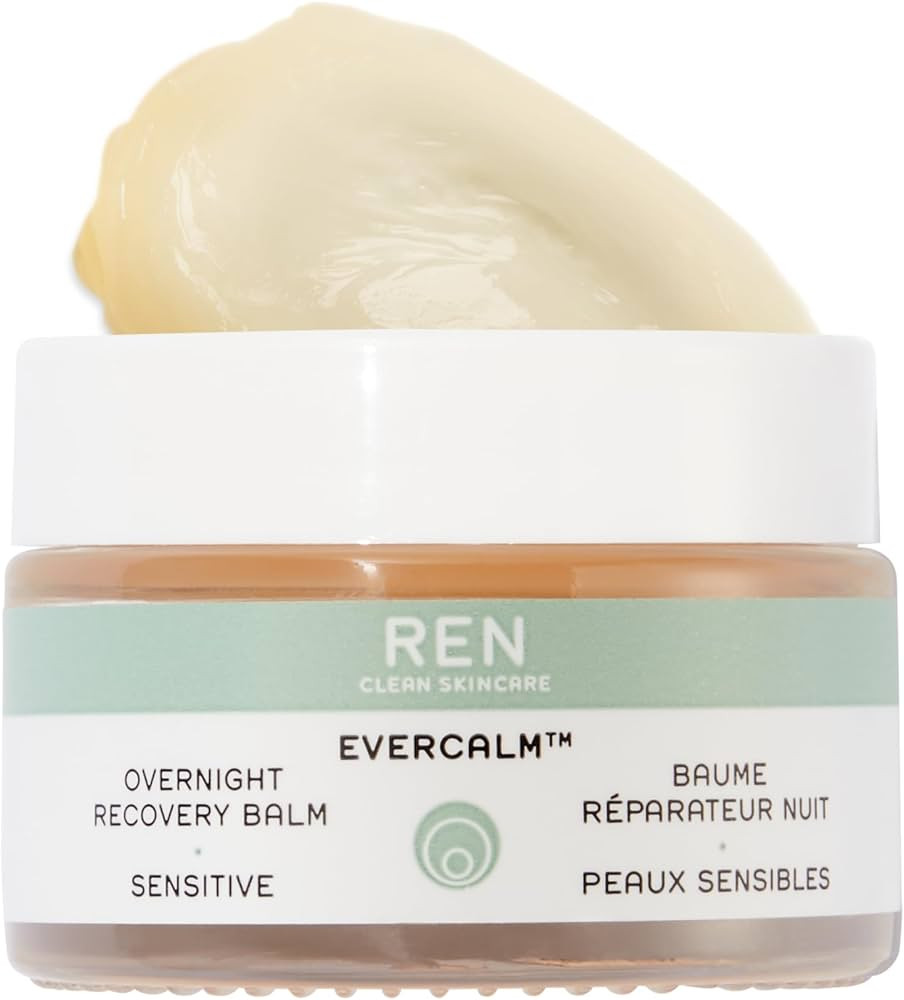 REN Clean Skincare Overnight Recovery Balm - Face Moisturizer for Dry and Sensitive Skin, Moistur... | Amazon (US)