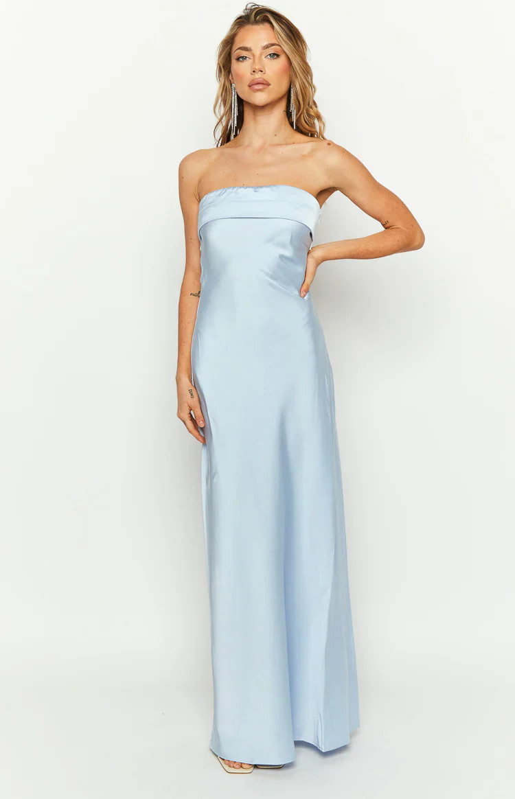 Maiah Blue Formal Maxi Dress | Beginning Boutique | Beginning Boutique (US)