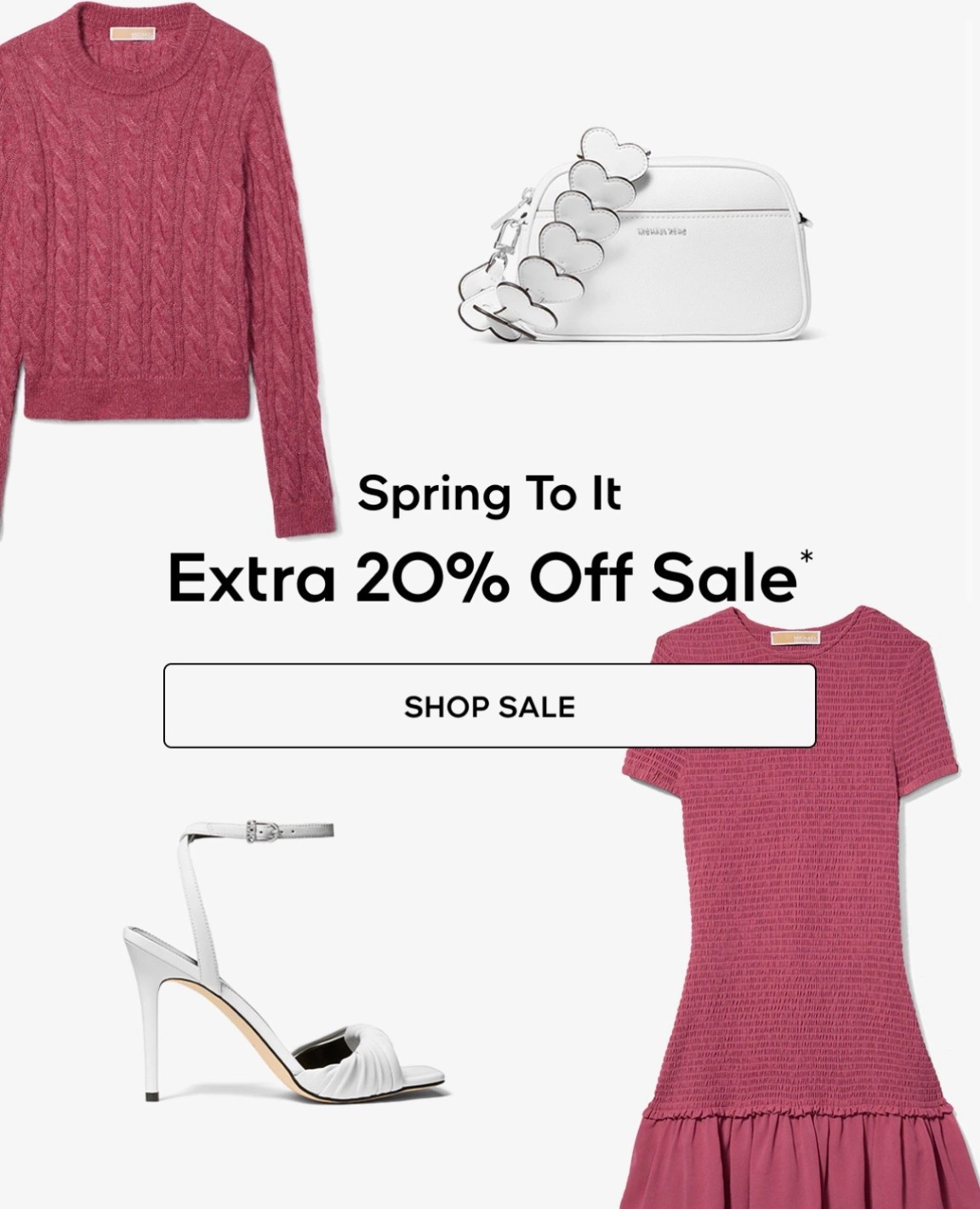 Spring outfit inspo with soft knit sweater, feminine dress, white heels & mini bag. Perfect for a chic everyday look or brunch style. Save on full look with this spring sale edit.

#LTKSeasonal #LTKSaleAlert #LTKootd