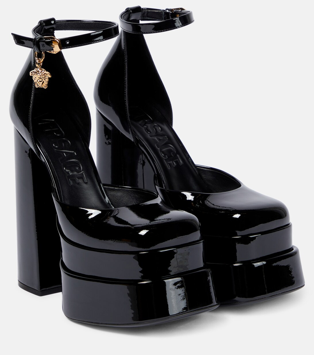 Medusa Aevitas patent leather platform pumps | Mytheresa (INTL)