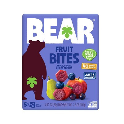 BEAR Bites Berry Fruit Snacks - 3.5oz | Target
