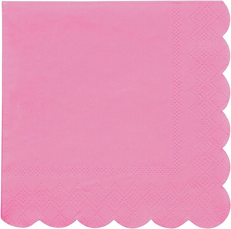 Meri Meri Small Paper Napkins In Bubblegum Pink | Amazon (US)